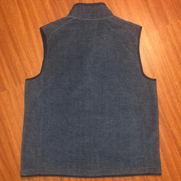 Northwest Territory Mens Blue Striped Full Zip Fleece Vest/Jacket, XLarge, S1 - Picture 6 of 6